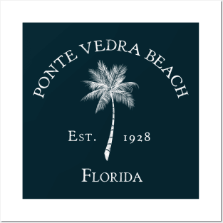 Ponte Vedra Beach Florida Vintage Palm Posters and Art